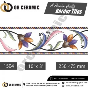 1504 Digital Border Tiles | OR Ceramic Morbi