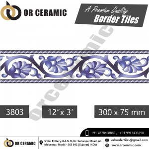 3803 Digital Border Tiles | OR Ceramic Morbi