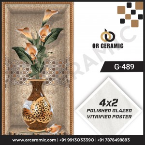 G-489 Flower Pot | Wall Poster Picture Tiles
