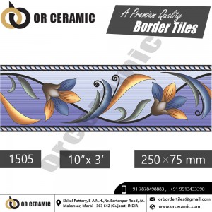 1505 Digital Border Tiles | OR Ceramic Morbi