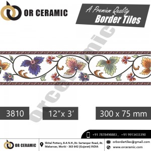 3810 Digital Border Tiles | OR Ceramic Morbi