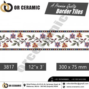 3817 Digital Border Tiles | OR Ceramic Morbi 