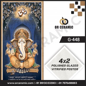 G-448 Lord Ganesha | Wall Poster Picture Tiles 