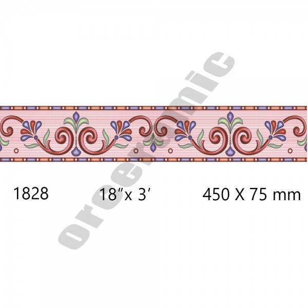 1828 Digital Border Tiles | OR Ceramic Morbi